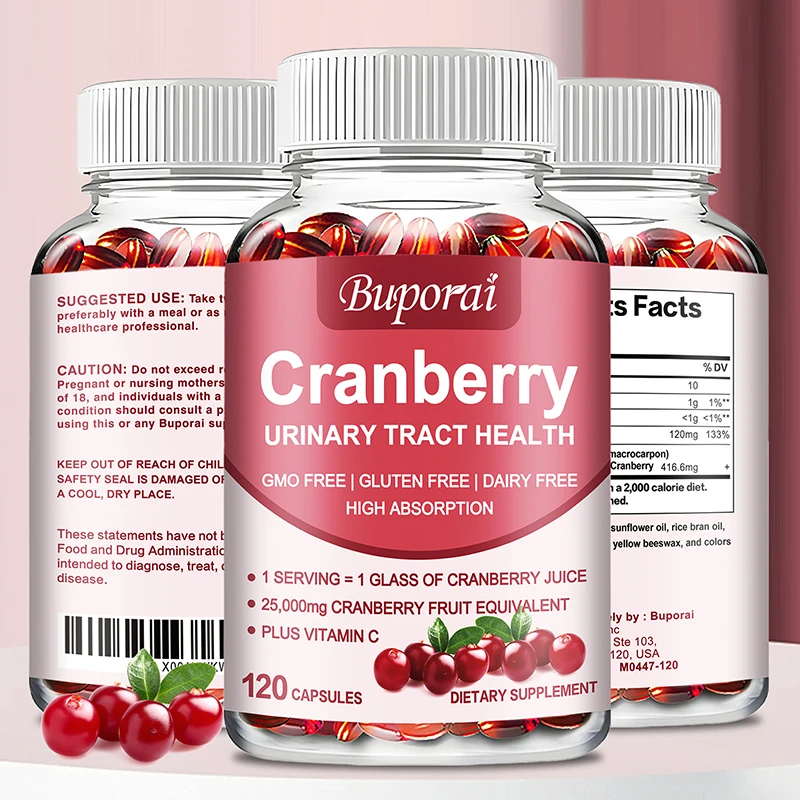 

Капсулы клюквы — с витамином С, способствует здоровью сердца и сердечно-сосудистой системы, поддерживает здоровье мочевых травм, повышает иммунитет