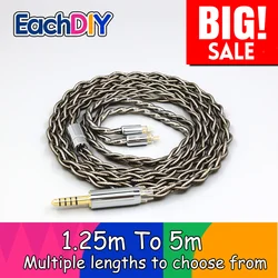 99% Pure Silver Palladium + Graphene Gold Earphone Cable For 0.78mm 2pin BA  W4r UM3X UM3RC JH13 High Step LN008207