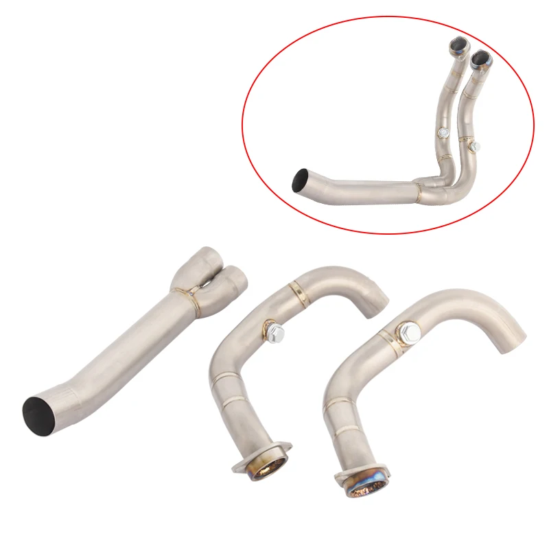 

Slip On For VOGE 900DS 900 DS DS900X DS900 X 2024 2025 Motorcycle Exhaust System Escape Front Titanium Alloy Middle Link Pipe