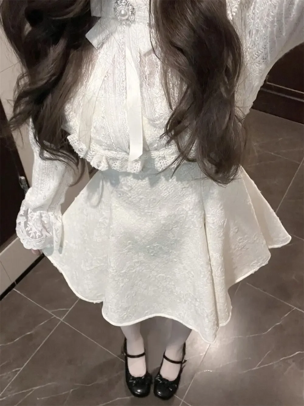 2025 春の新作ヴィンテージスタイルの女性のドレス長袖弓ディテールフレア裾スリムフィット快適なパーティードレスエレガントな服