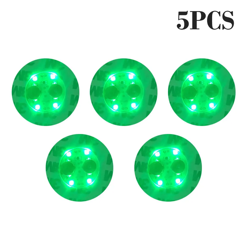 100 Stuks LED Servies Mat Cup Lichtgevende Sticker Kleurrijke Knipperende Fles Sticker Lichtgevende Coaster Kraam Bar Licht - afbeelding 1