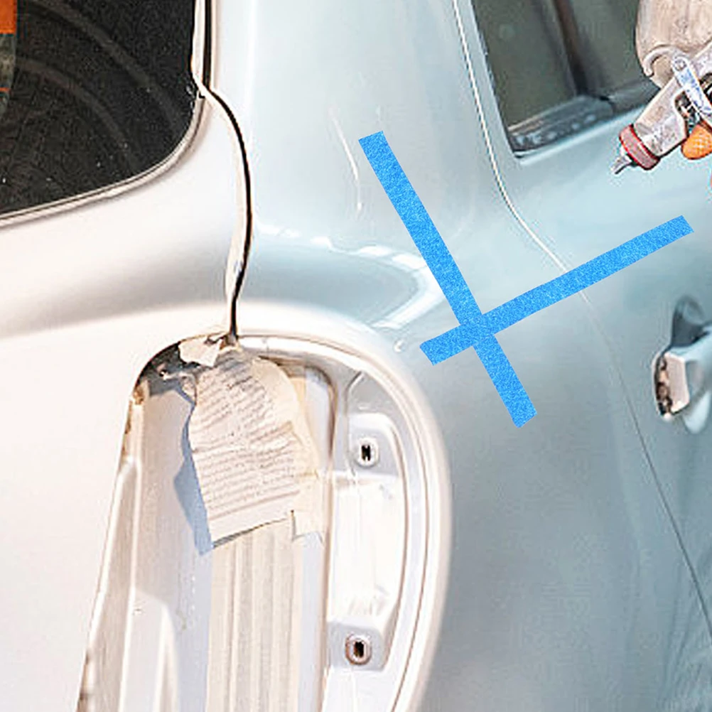 4pcs Automotive Masking Tape Long Adhesive Painters Tape For Car Trim Wall Glass Masking Low Tack Painting Supplies