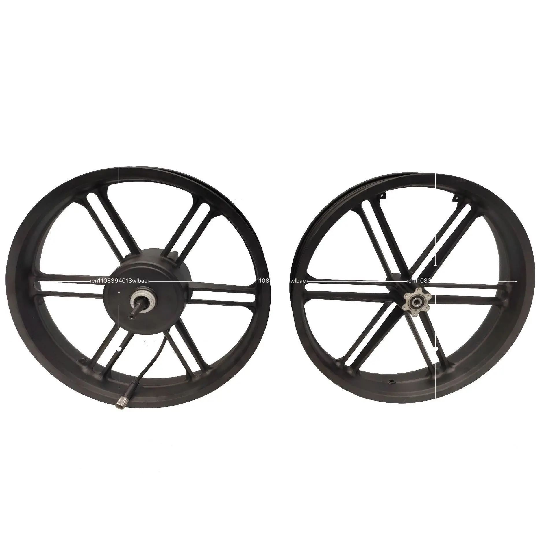 20 Inch Magnesium Alloy Integrated Wheel Hub Motor for Snow Electric Vehicle Scooter High Performance
