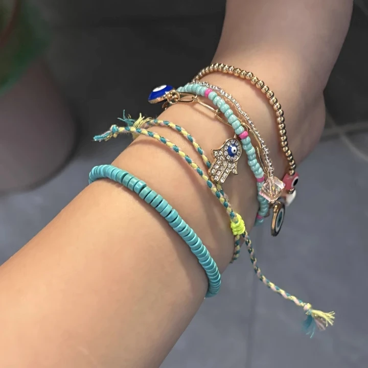 Bracciale versatile per tessitura di perline del mondo delle fiabe da 6 pezzi. Bracciale versatile per accessori per braccialetti da ragazza