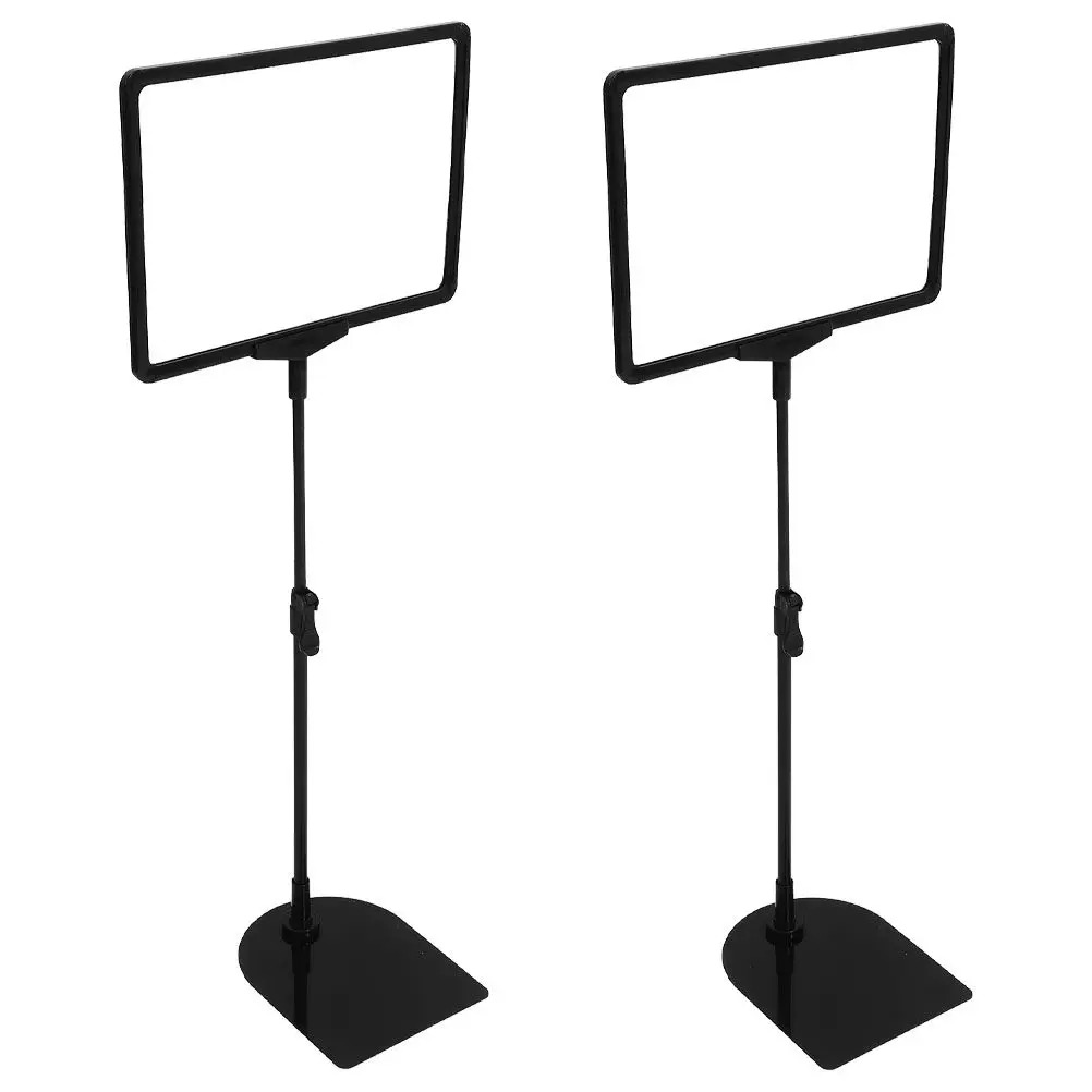 2Sets Store Display Sign Holder Floor Standing A4 Price Board Easy Carry No Tools Needed Versatile Retail Environment Sign
