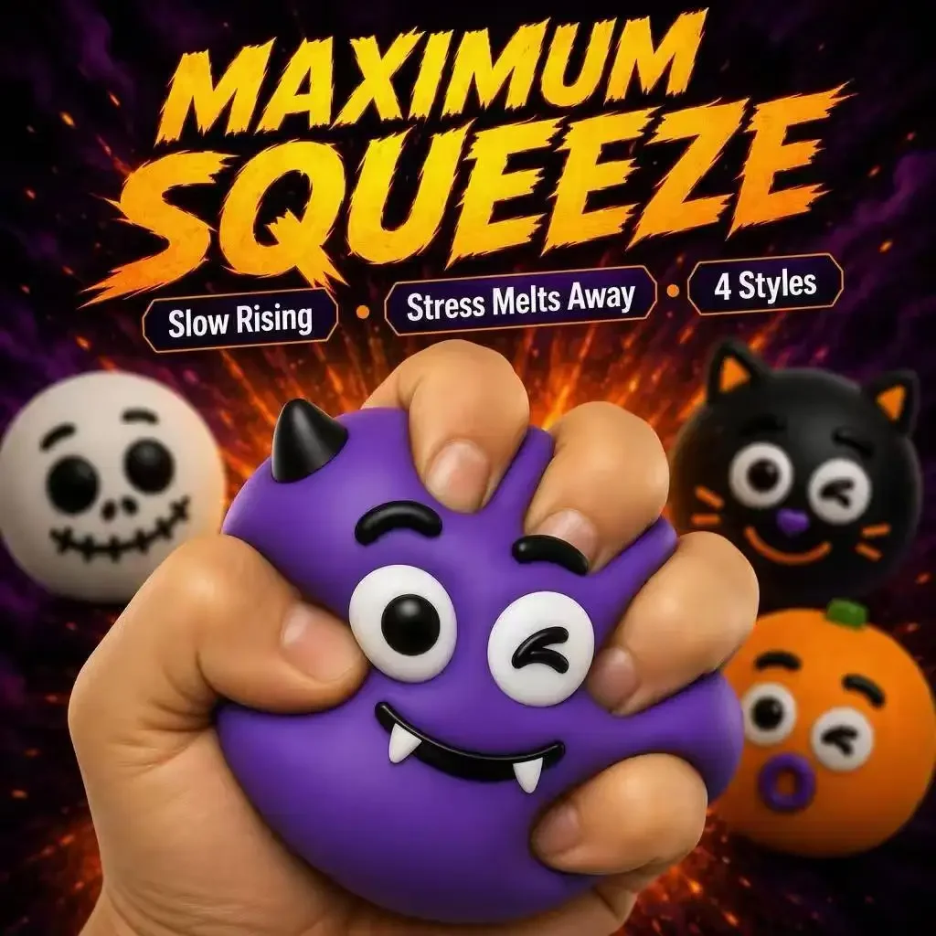Squishy Elastic Fidget Toy Halloween Dog Face Swap Cheese Stress Relief Game Decompression Prank Squeeze Toy for Anxiety Relief