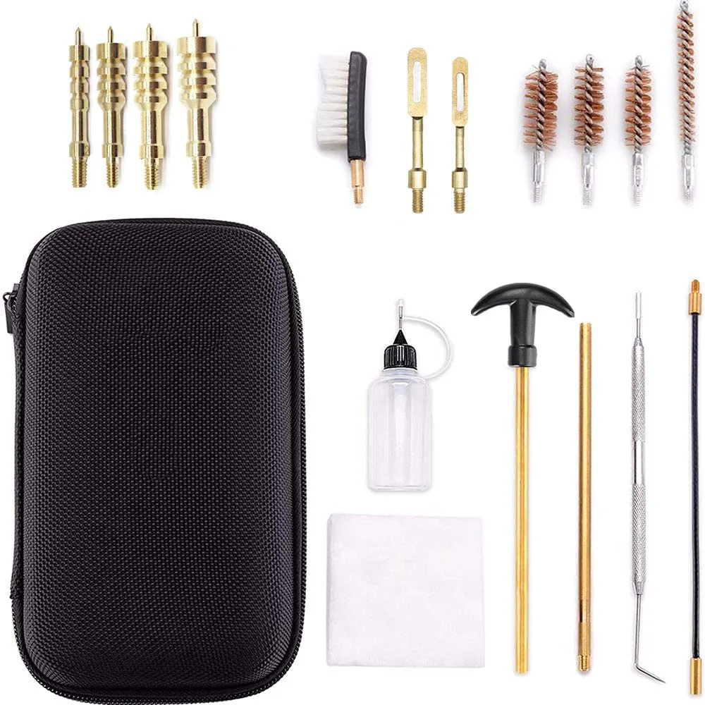 Quick Cleaning Brush 18pcs Universal Gun Cleaning Kit Bronze Bore Brush and Brass Jag Accessories