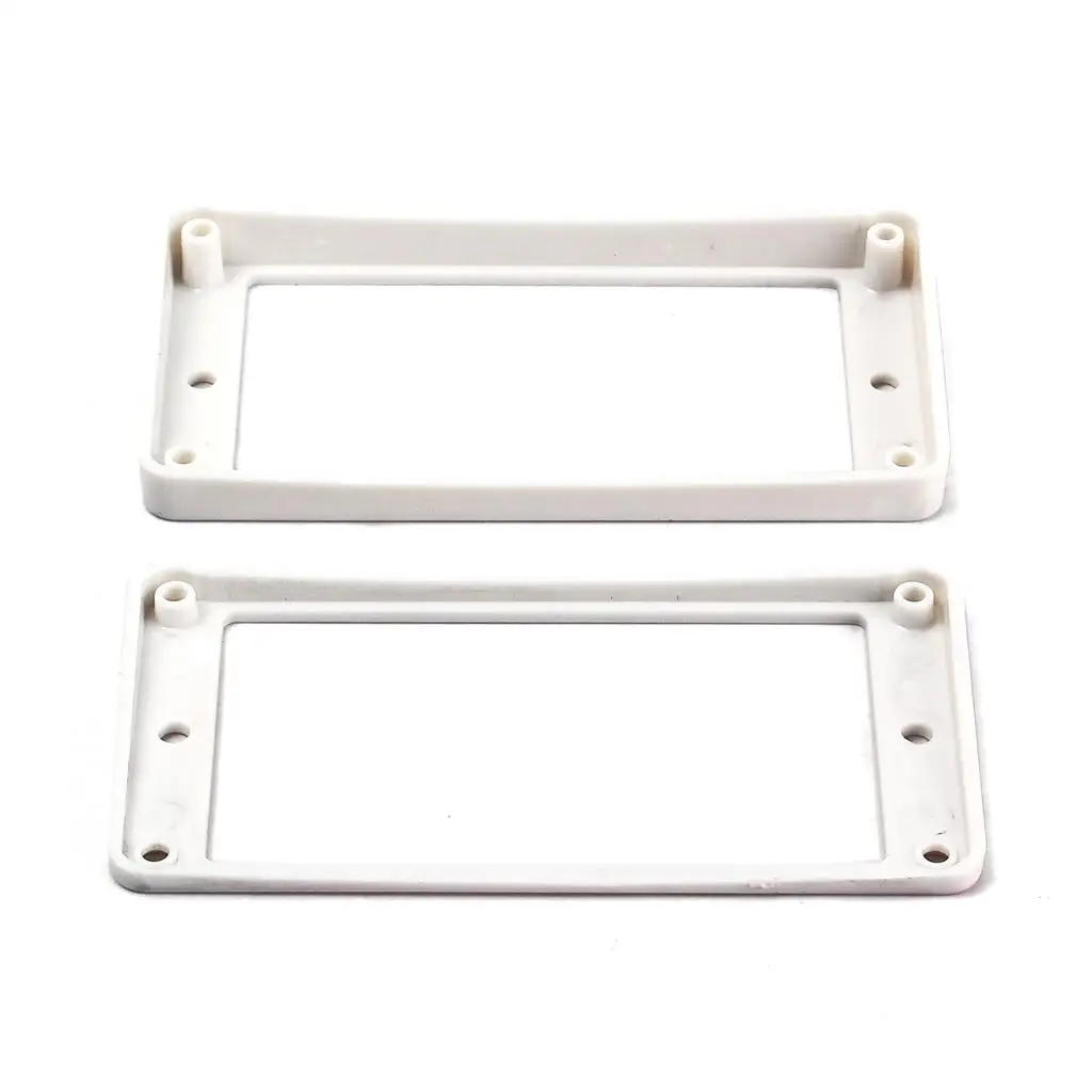 White Pickup Mounting Ring for LP SG Guitar Supply Accs W/ Screw Set Of 2