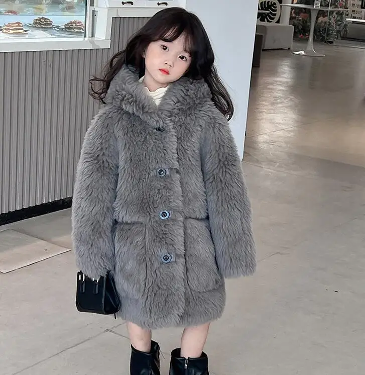 -30 Degree Winter Children Clothing Set Feather Real Fur Boy Baby Girl Duck Down Jacket Coat Kids