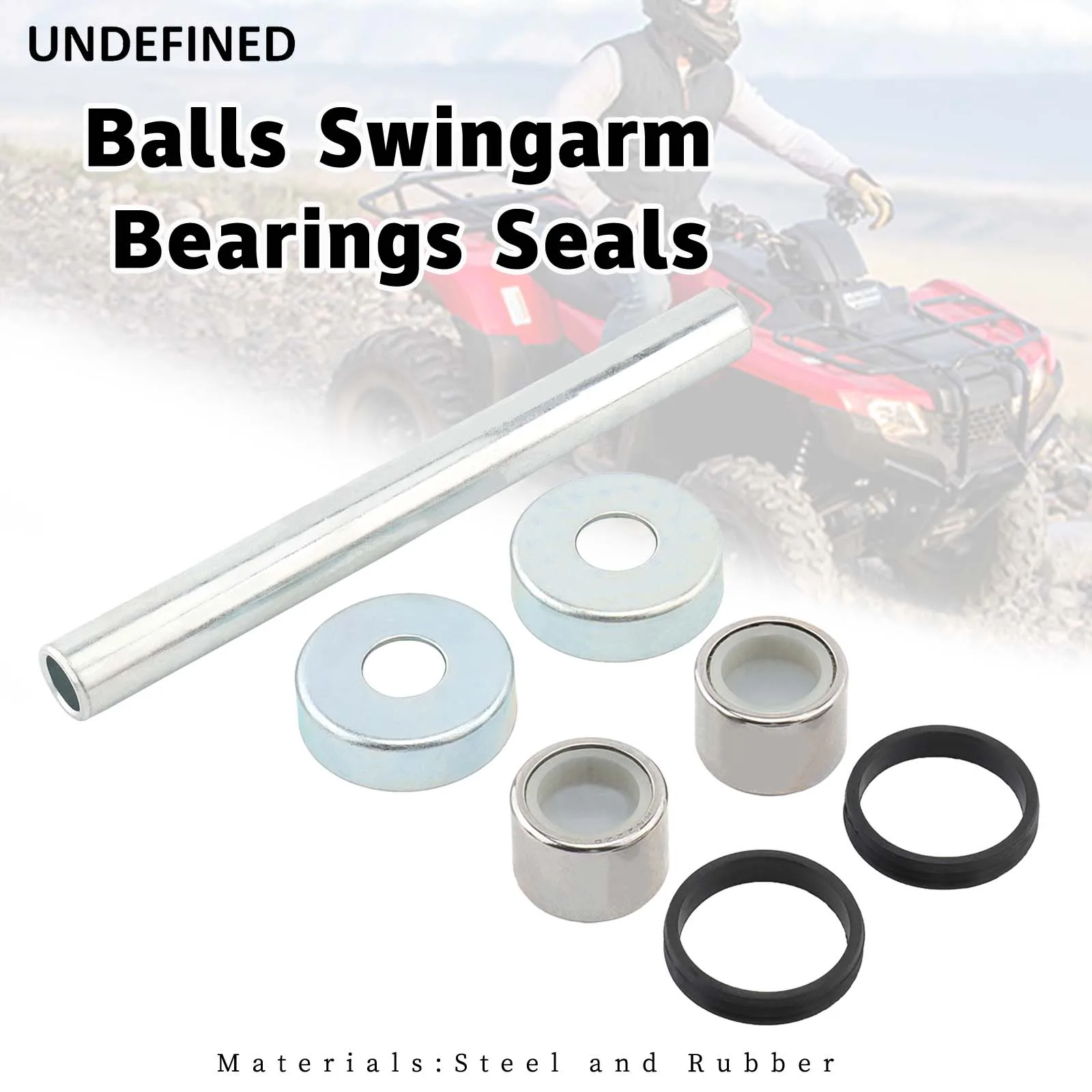 

For Yamaha YFZ350 350 Banshee 1987-2006 Motorcycle Accessories Steel And Rubber Swingarm Bearing Seals Swing Arm Bushings Kits