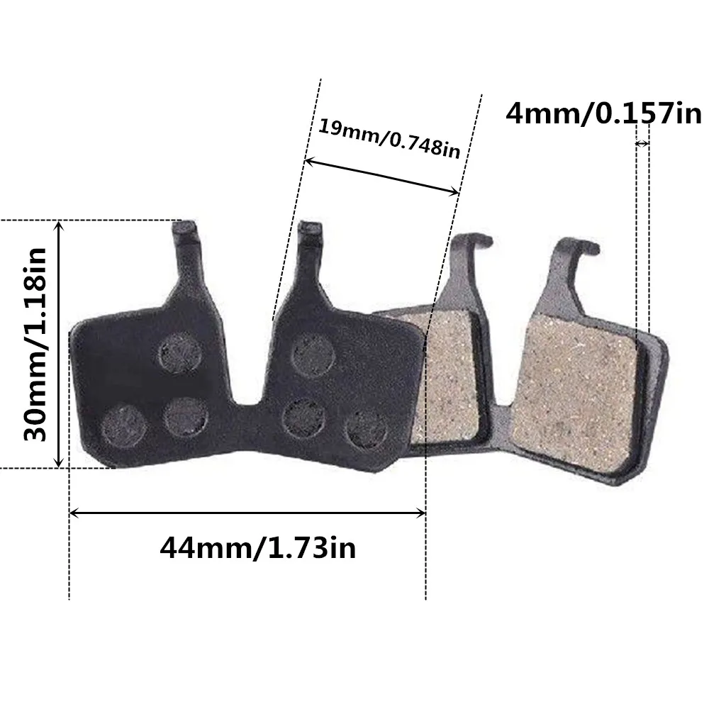4 Pairs MTB Bicycle Hydraulic Semi-Metallic Quiet Wear-resistant Disc Brake Pads For Magura MT5 MT7 Mountain Bike Accessories