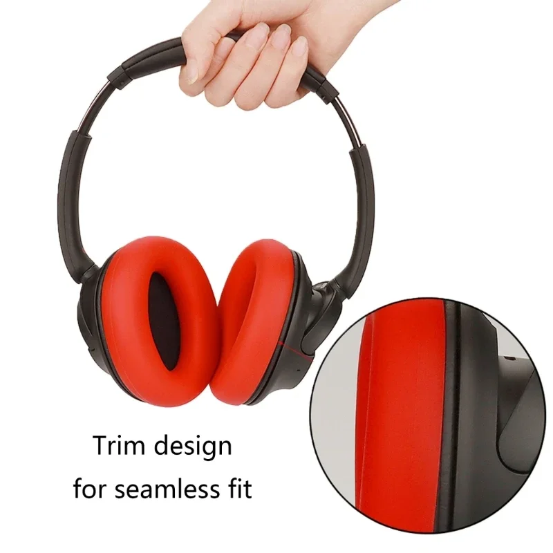 Durável Silicone Ear Pads para Sony, fone de ouvido mangas, Earmuff, facilmente substituido Earcups, Headband Cover, WH-CH720N