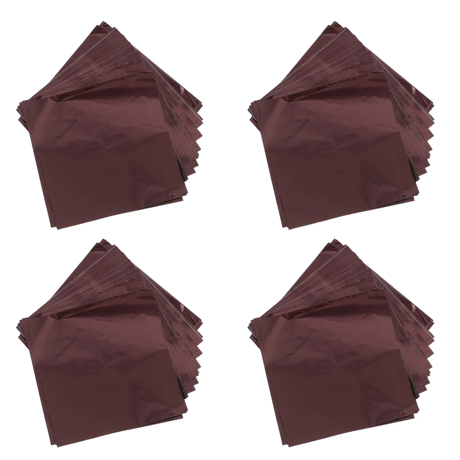 500Pcs Chocolate Wrappers Colored Square Foil Sheets 8x8cm Food Wrapper Chocolate Candy Packaging Party Favor Holiday view 2