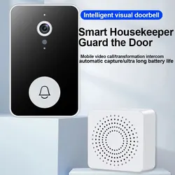 Intelligent Wifi Night Vision Low-Power Vga Visual Doorbell App Remote Language Intercom Mobile Push Notifications