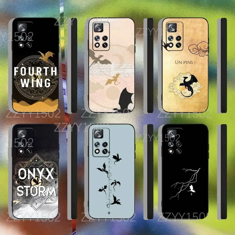 

Fourth Wing Dragons Phone Case For Samsung S25,S24,Ultra,S20,S30,Plus,S22,S23,Ultra,Plus,5G Anti-Scratch TPU Shell