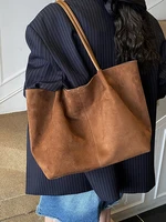 2025 Otoño/Invierno nuevo bolso de hombro Retro de Suedette bolso de viaje diario de moda e informal para mujer con bolso pequeño