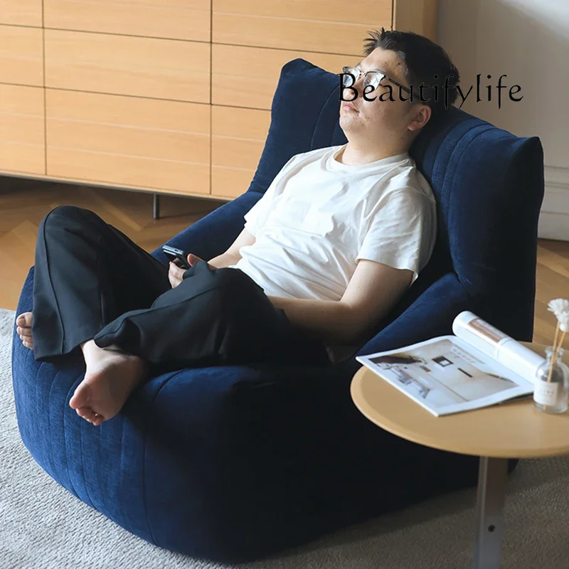 

Xx Italian Minimalist Lazy Sofa Can Sleep And Lie Down, Living Room Bedroom Leisure Single Lunch Break Recliner