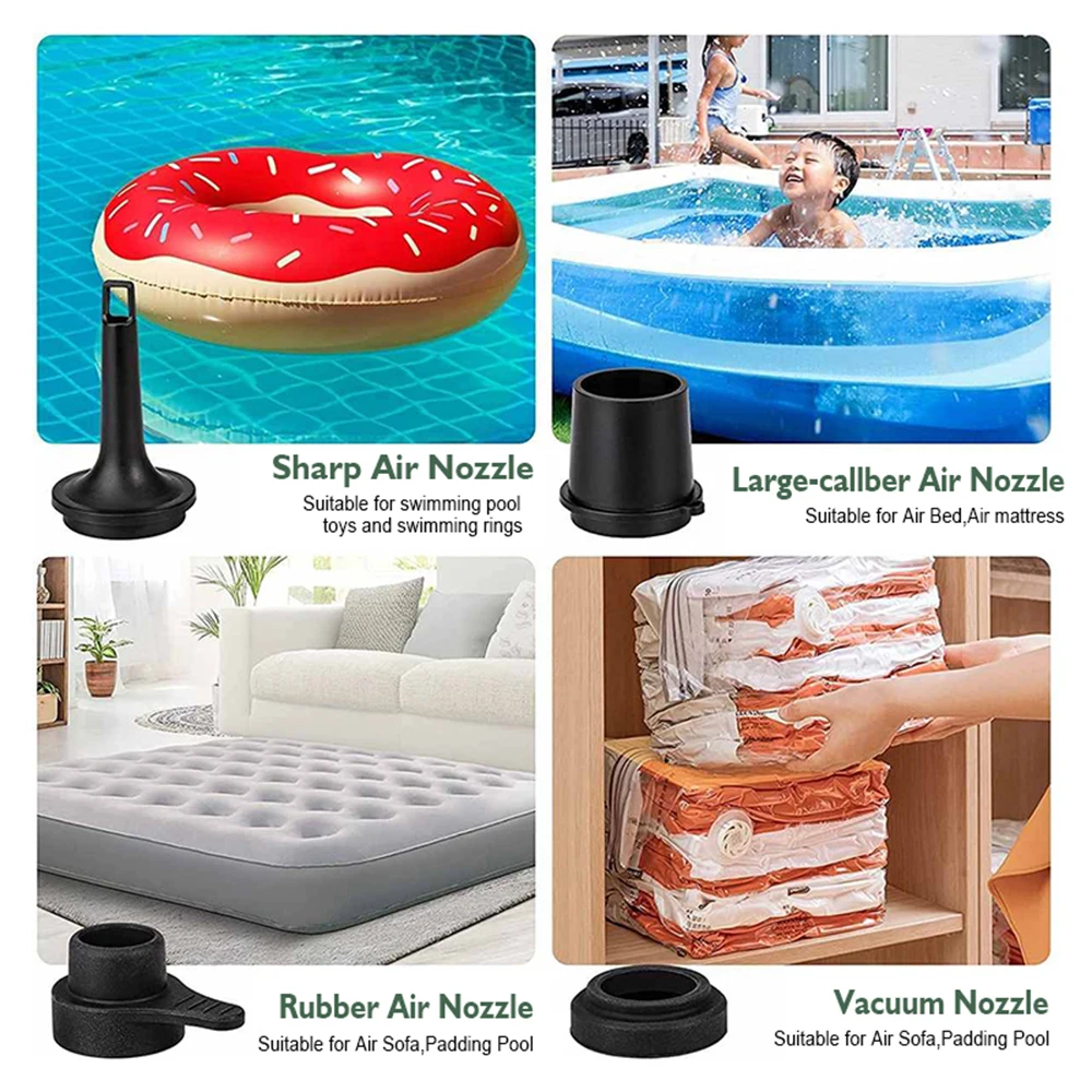 Mini pompa ad aria pompa di gonfiaggio elettrica portatile pompa di ricarica USB per letti ad aria materasso anello di nuoto barca pompa da