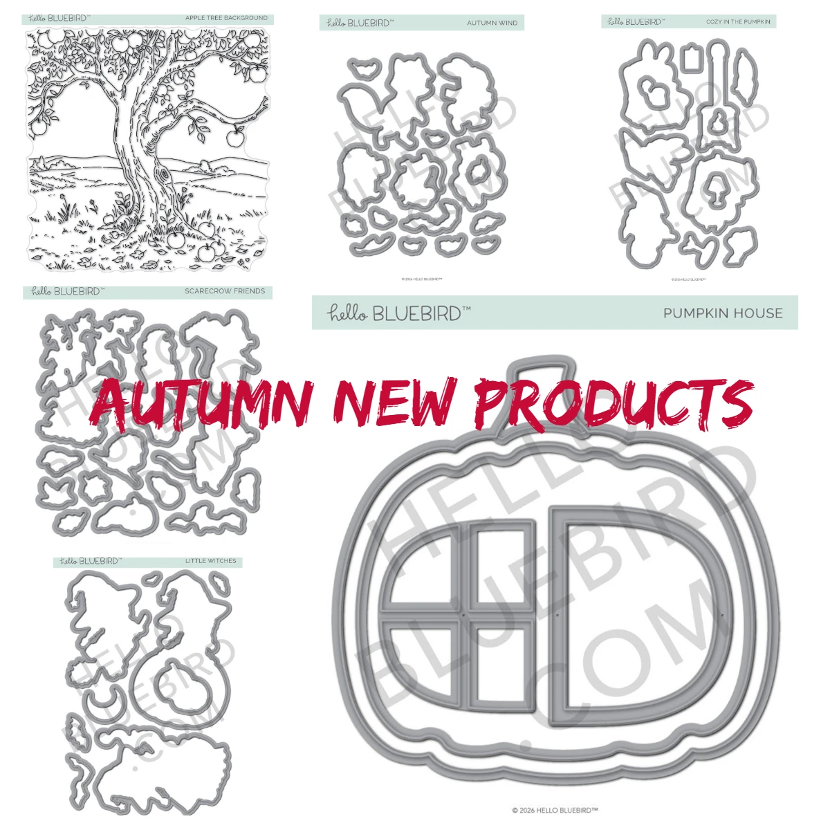 2026 New Autumn Woodland Buddies Metal Cutting Dies Clear Stamps DIY Holiday Greeting Card Scrapbooking Diary Decoration