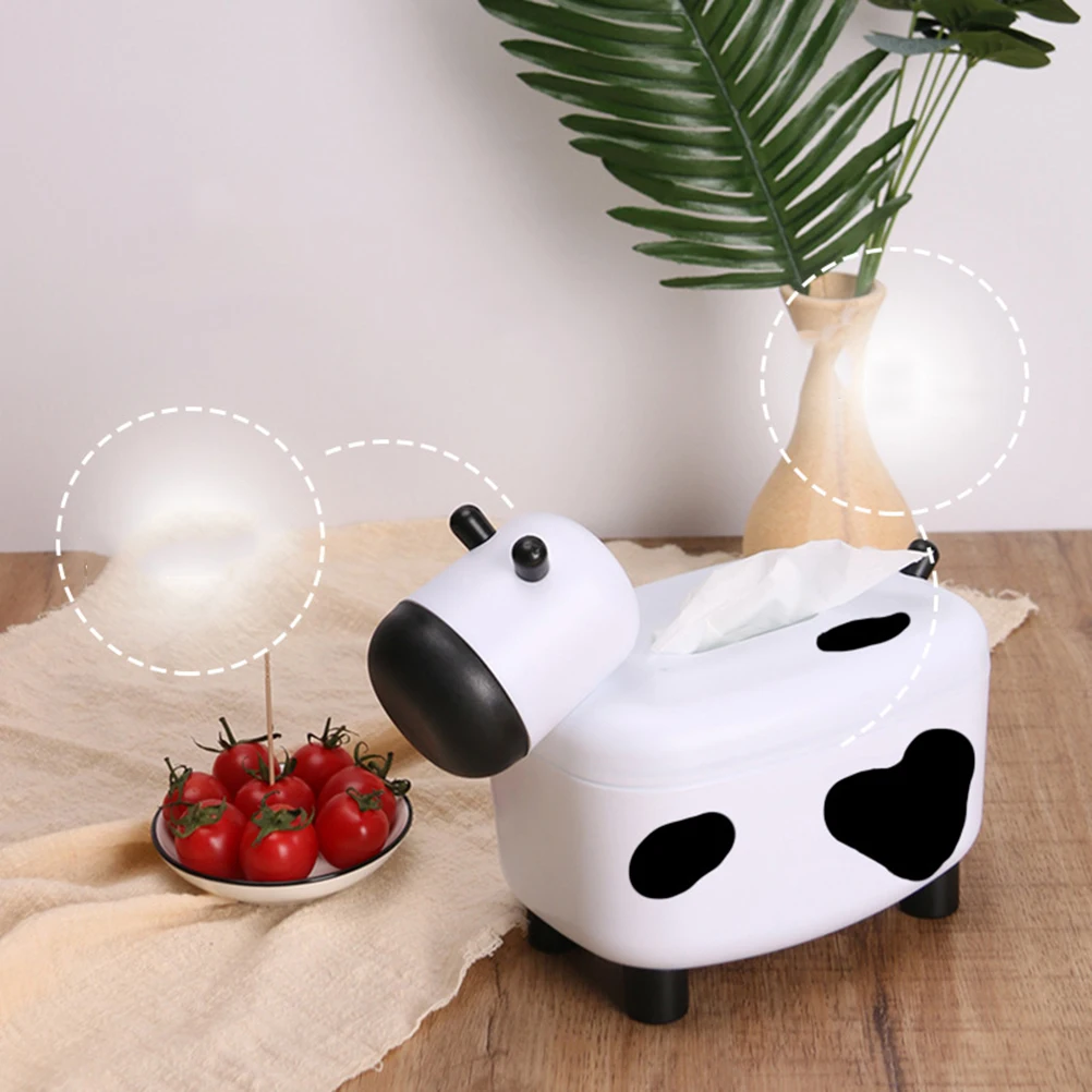 

Cartoon Animal Tissue Box Napkin Holder Non Slip Bottom Storage Container For Home Car Hotel Bathroom Office