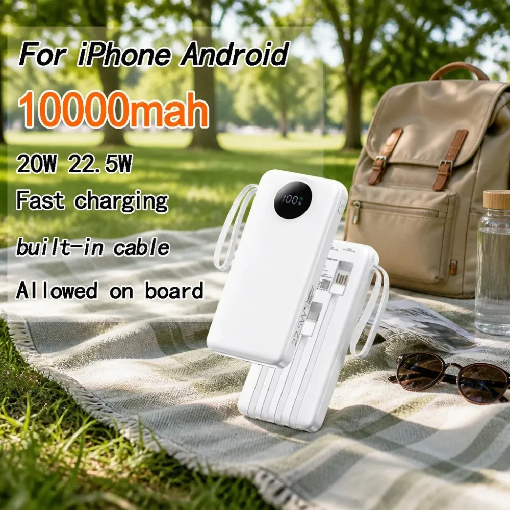 Power Bank 20000mAh High Capacity 22.5W Fast Charging Portable External Battery Charger For iPhone Android Smartphones