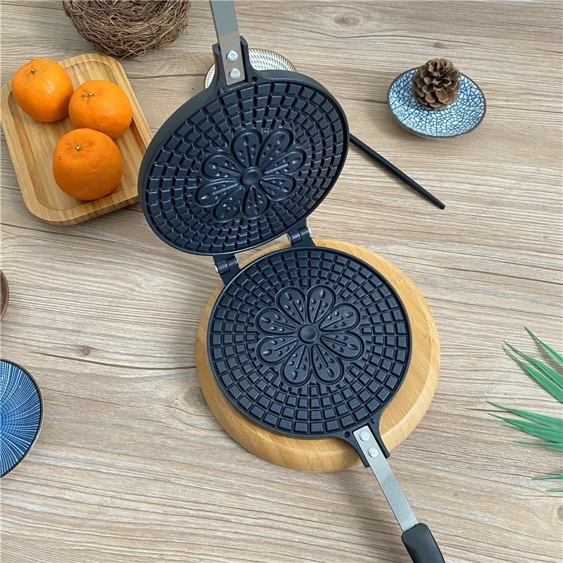 For Gas Double-Sided Egg Roll Maker, Home Use Pancake Baker, Crispy Cookie Baking Tool
