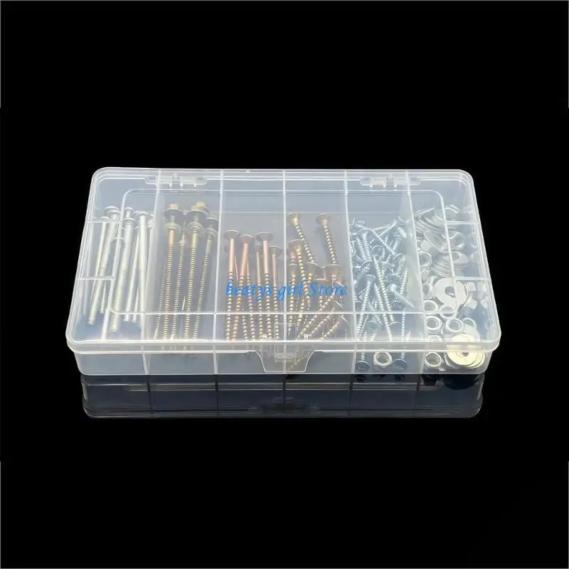 C7AB Small Clear Box Multifunctional Storage Case with Clear Design and PP Texture