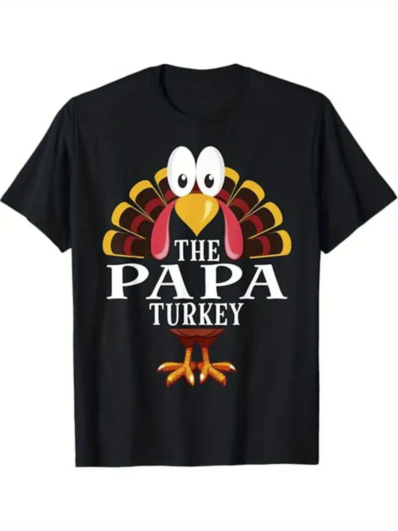 Thanksgiving Dad Turkey Couple T-Shirt 100% Cotton O-Neck Short Sleeve Summer Casual Mens T-shirt Streetwear
