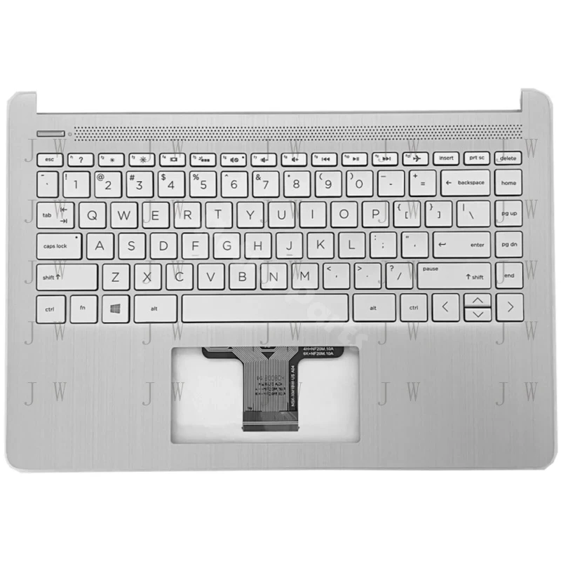 

DDW For HP 14-DQ 14S-DQ Case Top Palmrest Backlit US Keyboard Silver L88206-001