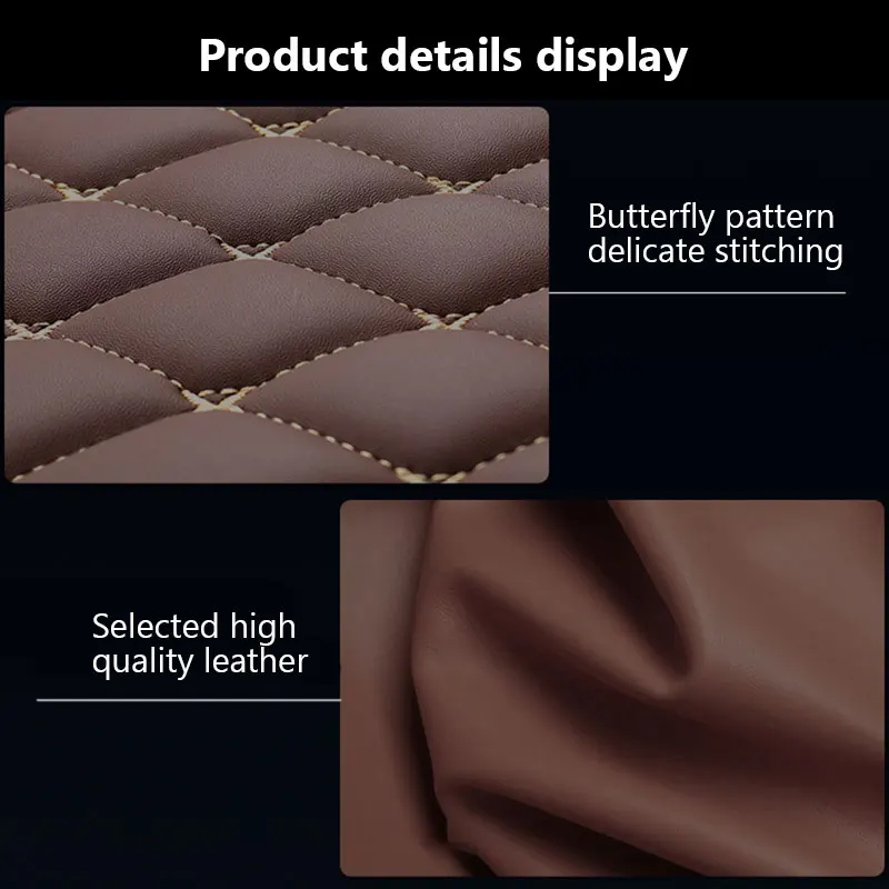 SEAMETAL Car Floor Mats PU Waterproof Foot Pads Universal Auto Floor Carpet Interior Anti Scratch Floor Mat For 5 Seats Vehicle 5