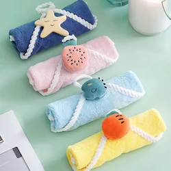 30*30cm Cartoon Animal Baby Hand Towel Christmas Snowman Children Hand Towels Bathroom Washing Hand Towel Cloth Xmas Gift