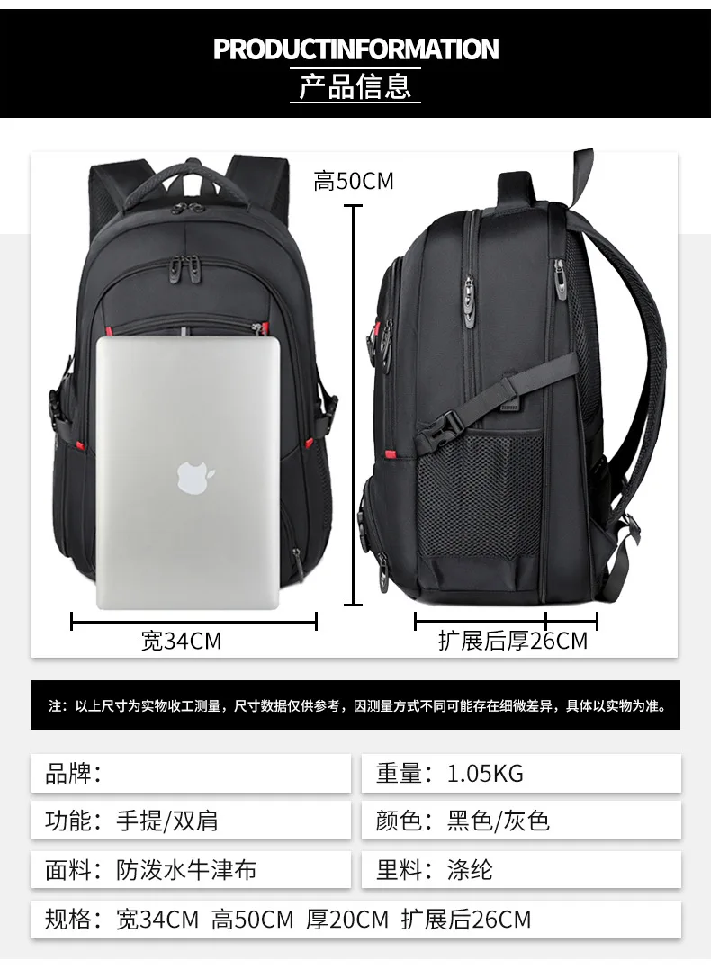 Laptop Backpack for Men,Backpack with Separate Wet Dry Compartments & Shoe Compartment,Commuter Travel Daypack