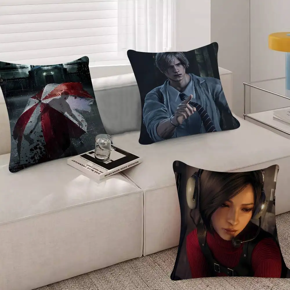 R-R-Resident Game E-Evils Pillow Dust Cover Bedroom Kids Party Decoration Pillowcase Birthday Children Gift