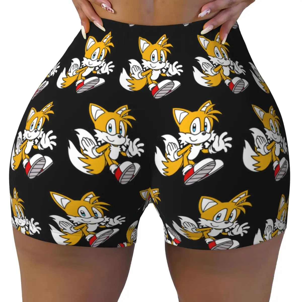 カスタム マイルズ テイルズ プロワー レディース ジム ワークアウト ランニング ショーツ アスレチック バレーボール バイカー ヨガ ショーツ