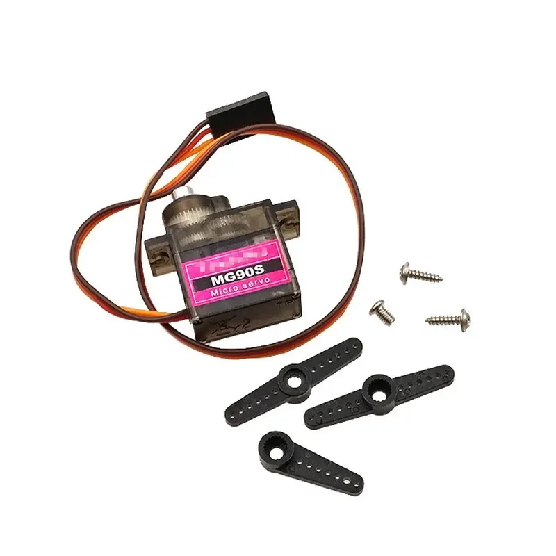 MG90S Metal Gear Servo Motor, RC Servo for Helicopter Fixed Wing 3D Aerobatic Plane Model Parts