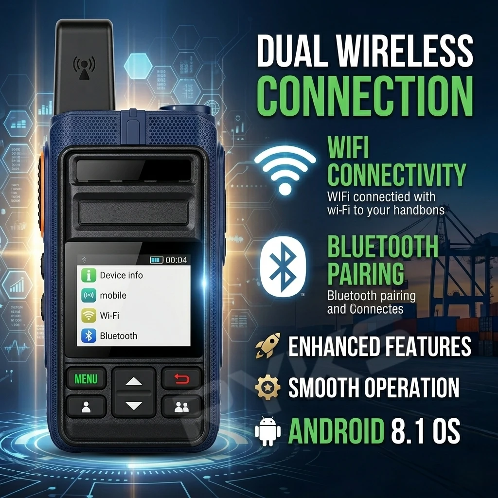 Network Walkie Talkie Zello Global Poc Radio Wireless Unlimited Distance 4G Android Bluetooth Ham Radio