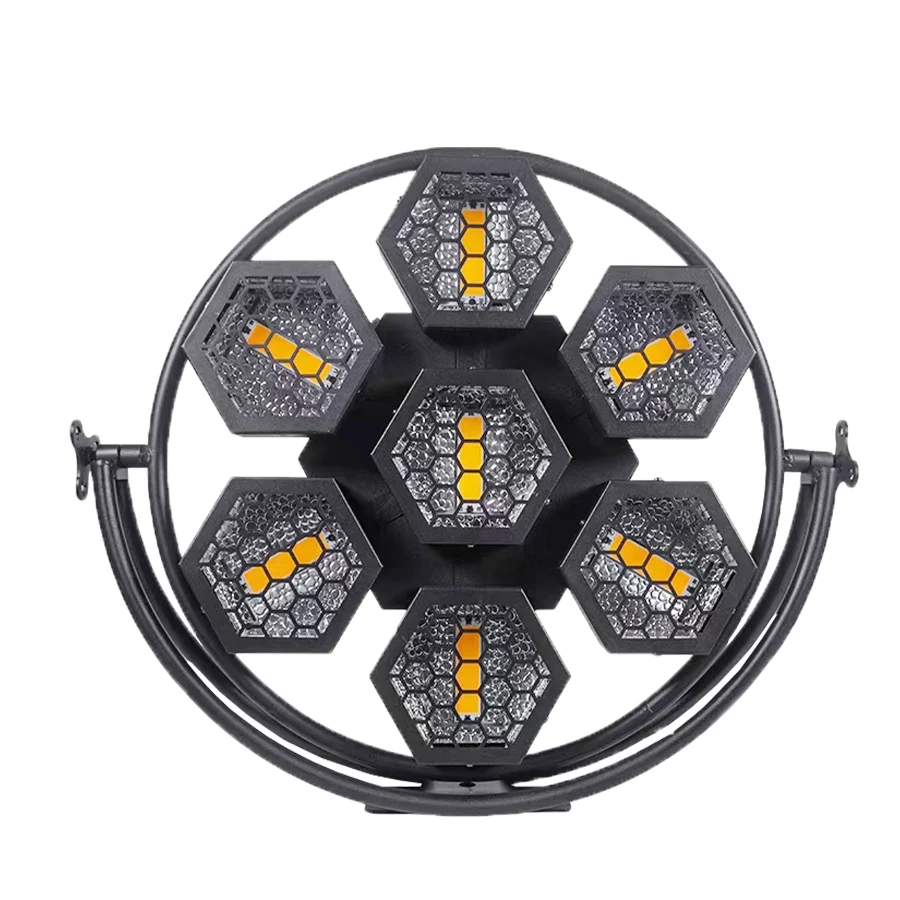 7 × 50w LED 3IN1 RGB vintage matrix retro light แสงแฟลช Stage Effect อุปกรณ์แสงสว่าง Strobe Light สําหรับตกแต่งบาร์ DJ