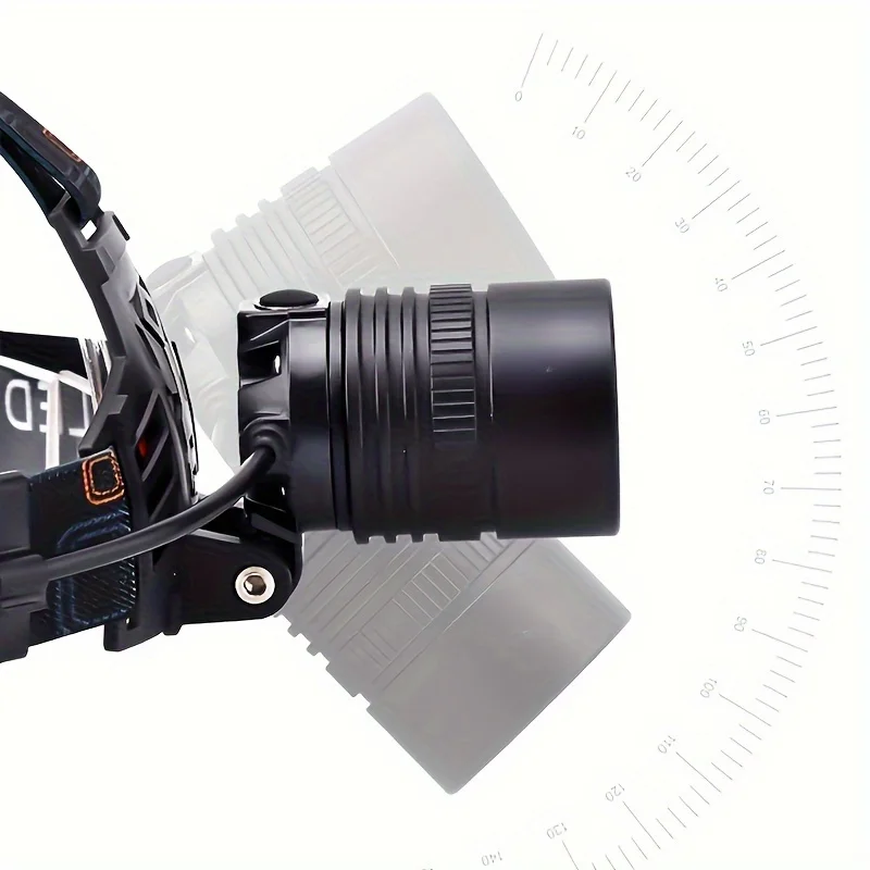 Leistungsstarke LED Scheinwerfer Aluminium Legierung Scheinwerfer Led Kopf Hohe Lumen Wiederaufladbare Led Scheinwerfer Camping Suche Jagd Angeln – Detail 8