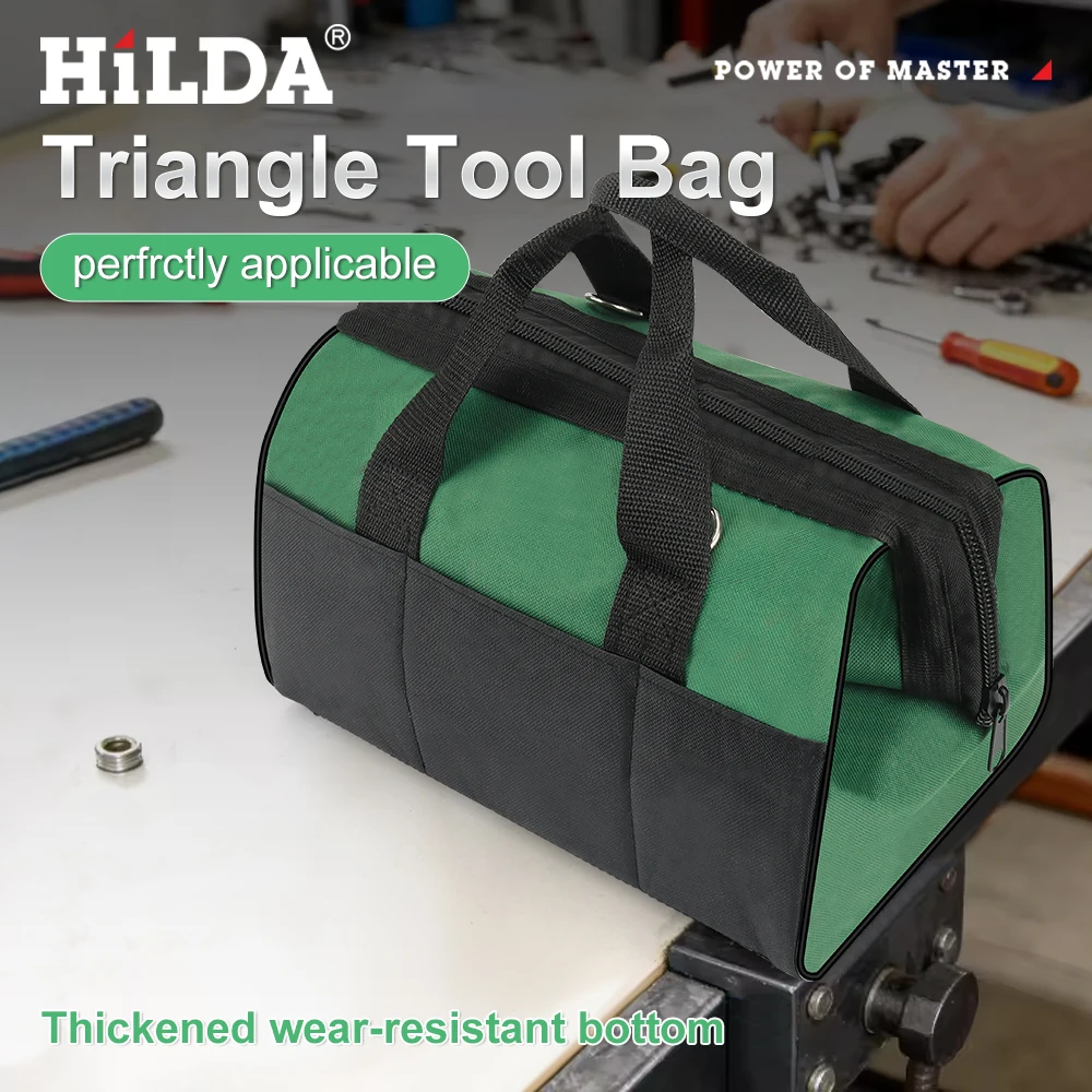 

Портативная сумка HILDA из утолщенного оксфорда для хранения инструментов, многофункциональная, прочная, для столярных работ