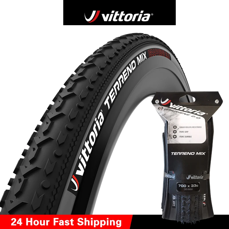 

Vittoria Terreno Mix Gravel tire 700x33C G2.0 Tubeless Mixed Terrain ConditionsCyclocross Bike tire 700C Gravel tires