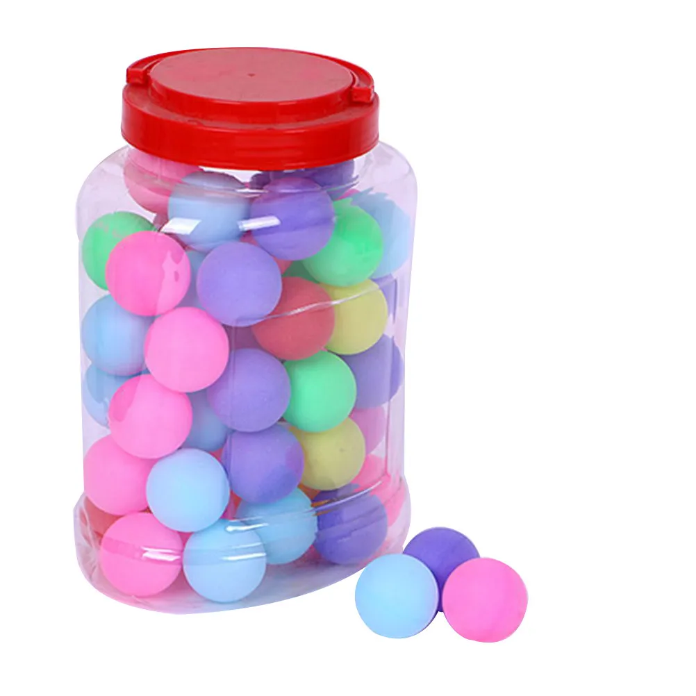 

60Pcs Colorful Pong Balls Official 40Mm Size for Training Tournament Play Party Drinking Games Table Tennis Balls