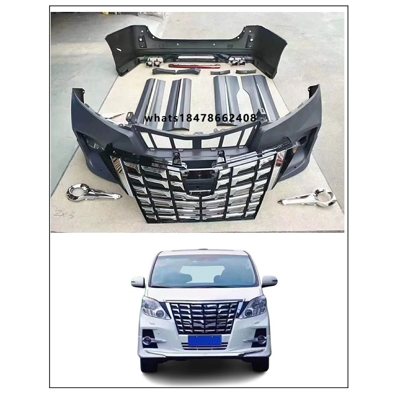 

High Quality Body Kit Car Bumper 2008-2015 Modellista Body Kit for Alphard 20 Series With Front and Rear