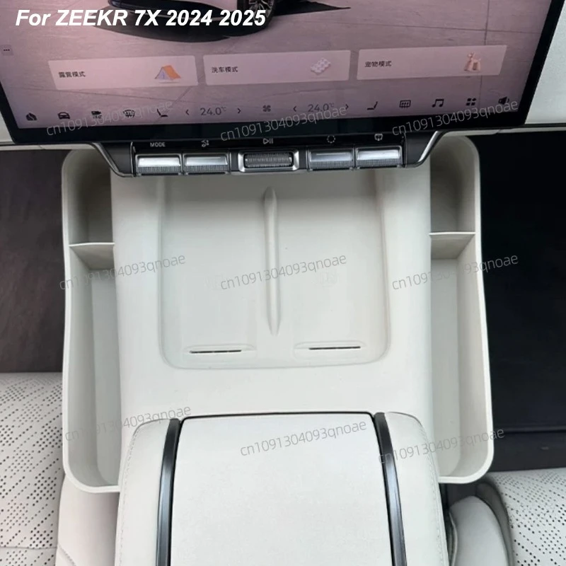 

For Zeekr 7X 2024 2025 Central Control Wireless Charging Silicone Pad Storage Bag Interior Accessories