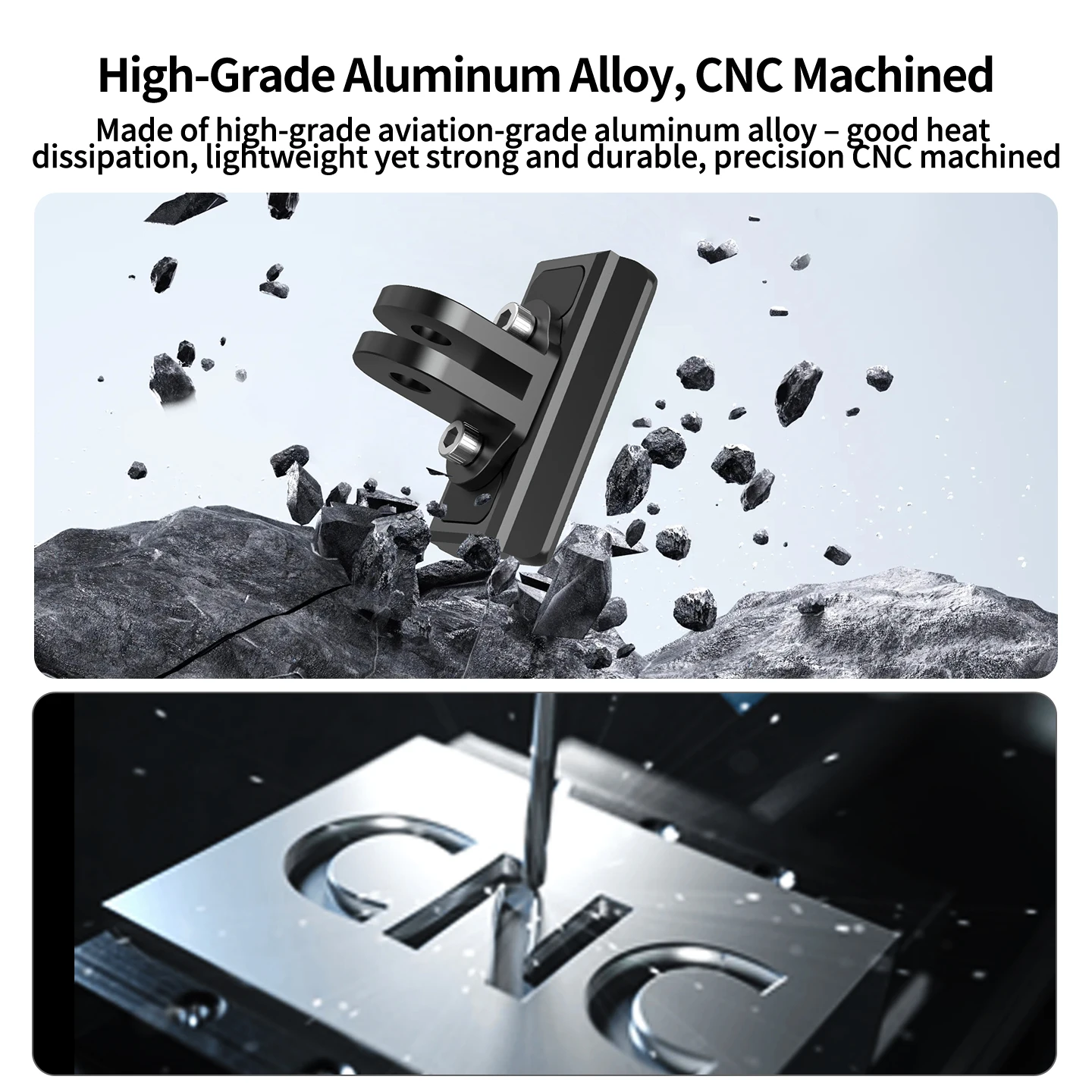 Magnetischer Schnellwechseladapter für DJI Action 6 Osmo Nano Kamera für Arca Swiss NATO Schiene Stativ Selfie Stick Gimbal Käfig Halterung – Detail 13