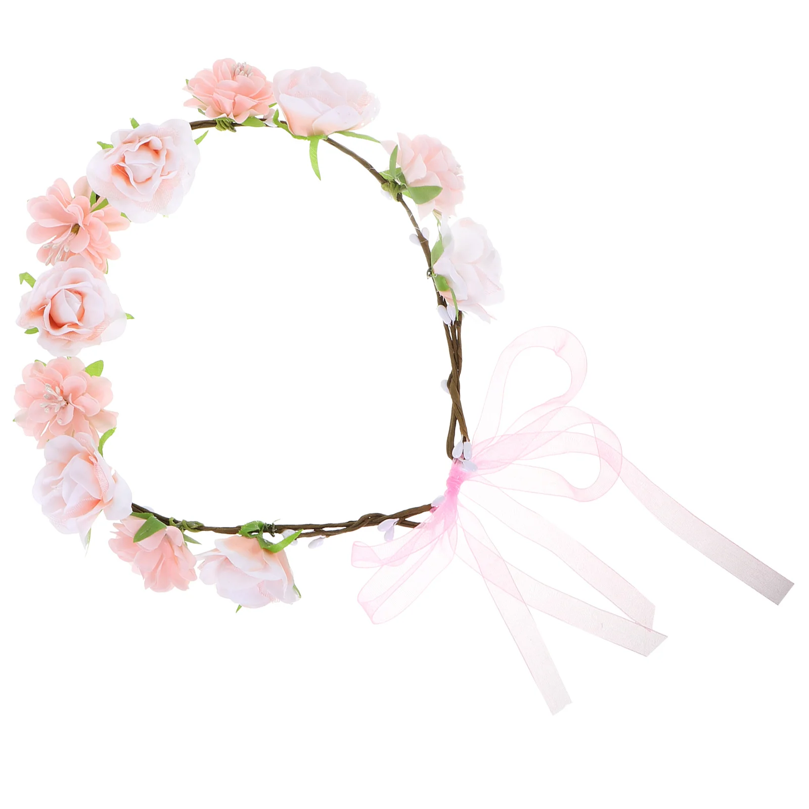 Rotan Slinger Hoofdband Tiara Boho Hoofdband Fee Bloemenkroon Meisje Bruiloft Foto Badplaats