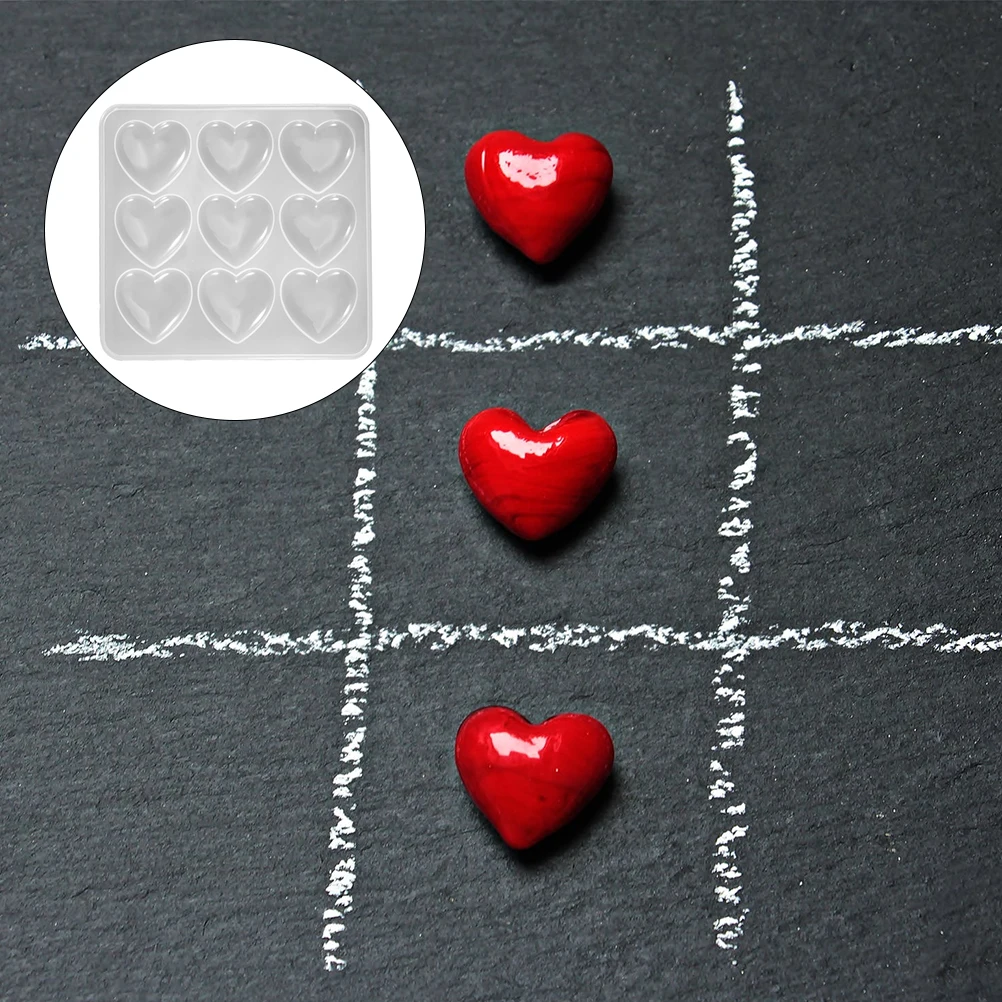 

Crystal Glue Jewelry Mousse Mold Silicone Heart DIY Accessories Fondant Cake Adornment Silica Gel Casting Molds