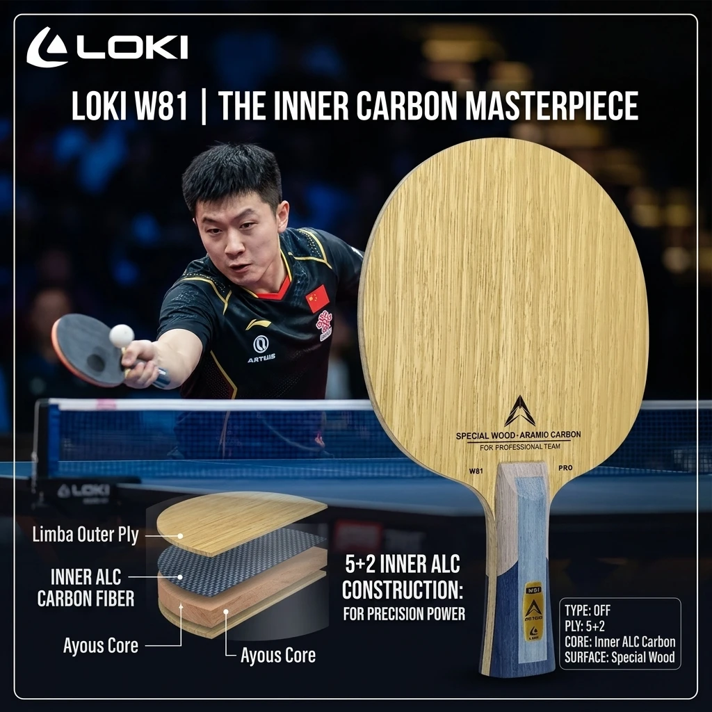 Table Tennis Eleven - Racchetta da Ping Pong Originale LOKI