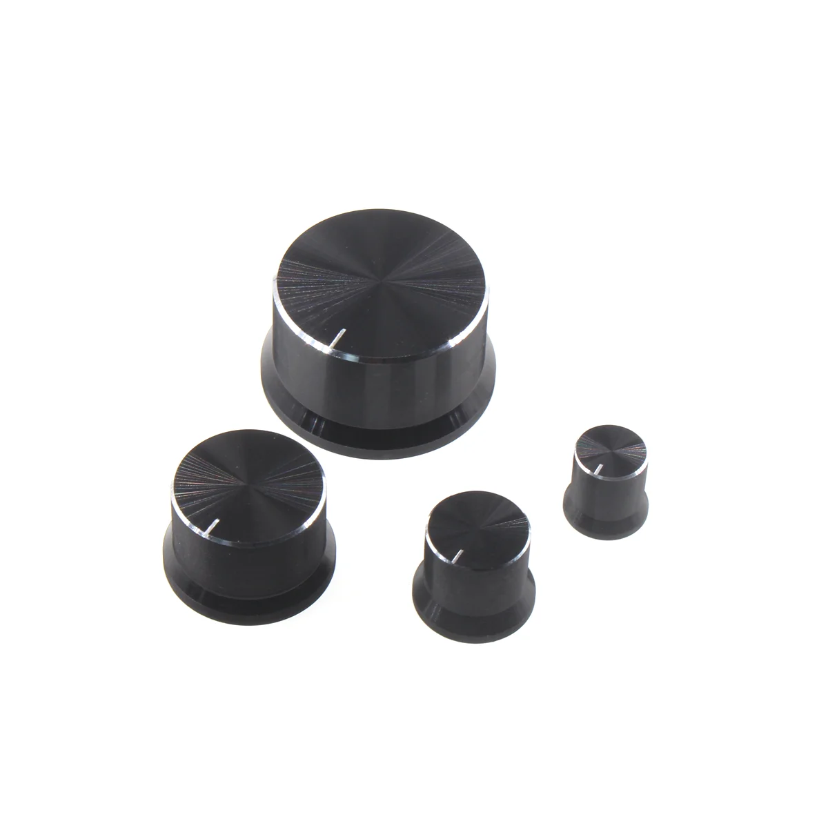 Aluminum knob Straw hat horn encoder inner hole 6mm knob volume power amplifier adjustment fine turning metal cap