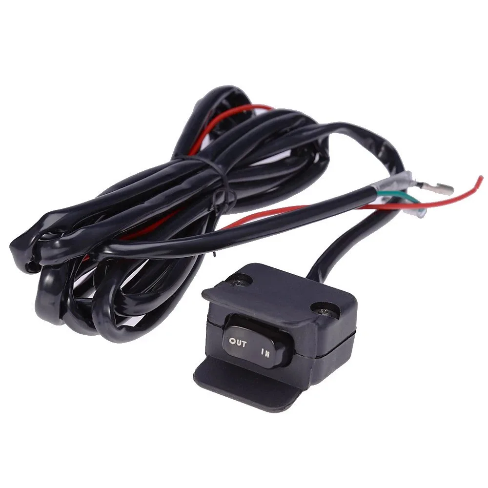 12V Winch Rocker Thumb Switch With Mounting Bracket Quick Connect Manual Rocker Arm Thumb Switch Power Tools Accessories