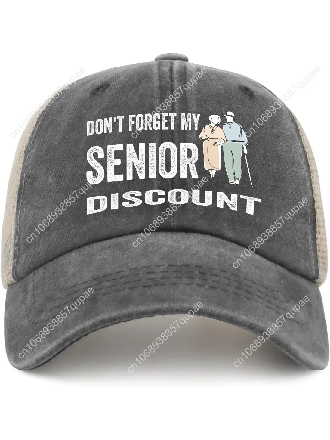 

Dont Forget My Senior Discount hat Mens Humor Funny Old People caps Womens caps Cute for Plumber